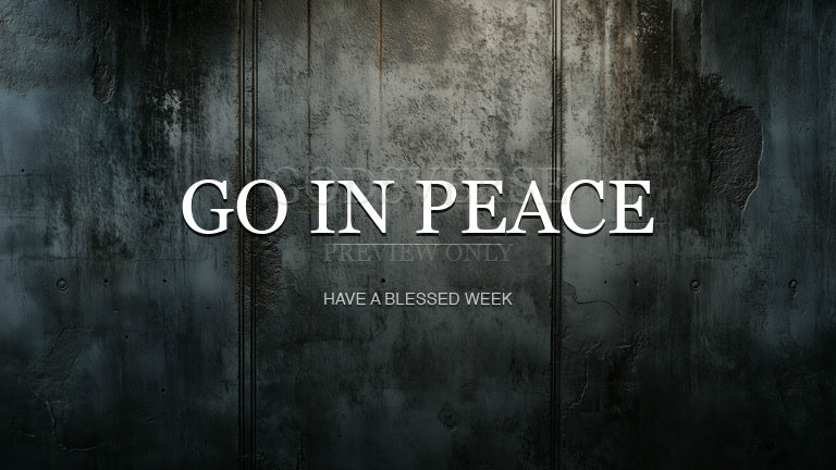 Go In Peace worship background urban concrete