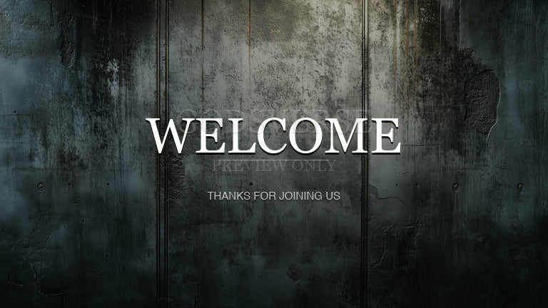 Welcome worship background urban concrete