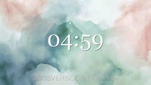 5-minute countdown timer Watercolor Worship