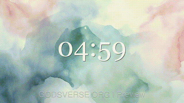 5-minute countdown timer Watercolor Worship