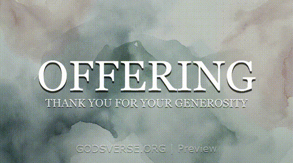 Offering motion background watercolor worship