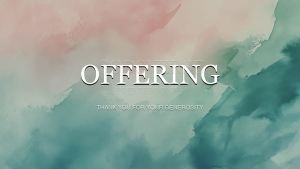 Offering worship background watercolor worship