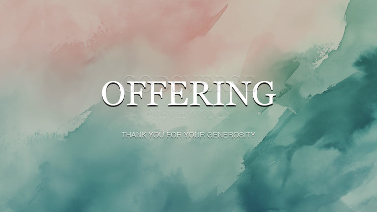 Offering worship background watercolor worship