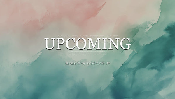 Upcoming worship background watercolor worship