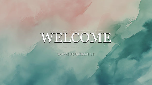 Welcome worship background watercolor worship