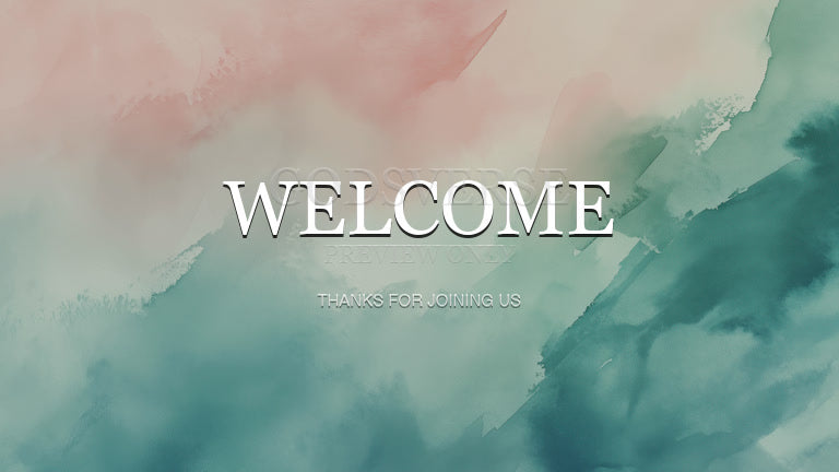 Welcome worship background watercolor worship