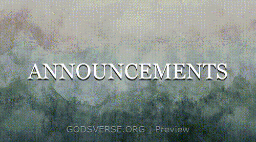 Announcements motion background watercolor worship