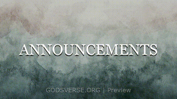 Announcements motion background watercolor worship