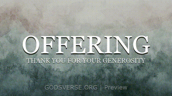 Offering motion background watercolor worship