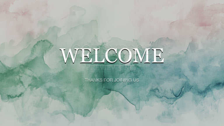 Welcome worship background watercolor worship