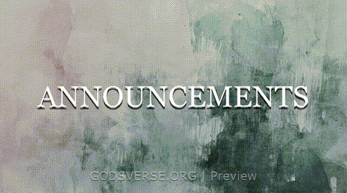 Announcements motion background watercolor worship