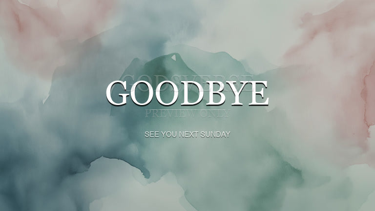 Goodbye worship background watercolor worship