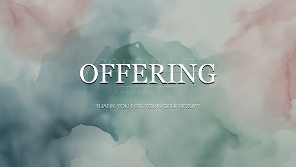 Offering worship background watercolor worship
