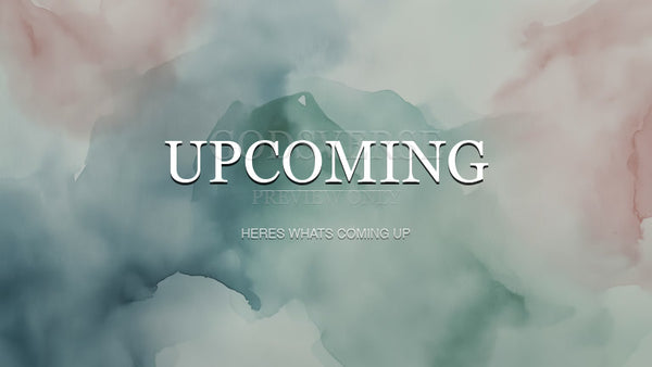 Upcoming worship background watercolor worship