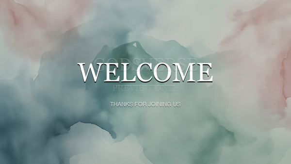 Welcome worship background watercolor worship