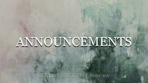 Announcements motion background watercolor worship