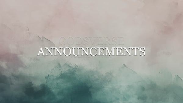 Announcements worship background watercolor worship
