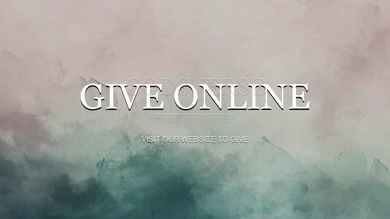 Give Online worship background watercolor worship