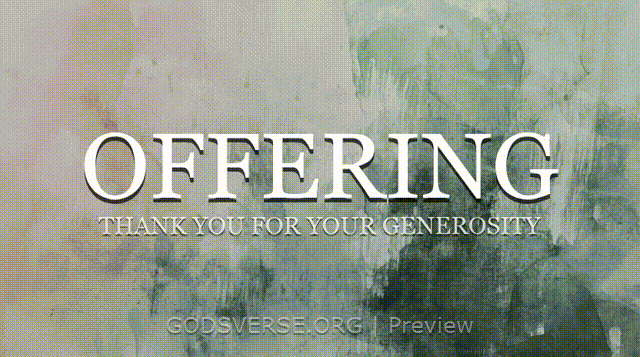 Offering motion background watercolor worship