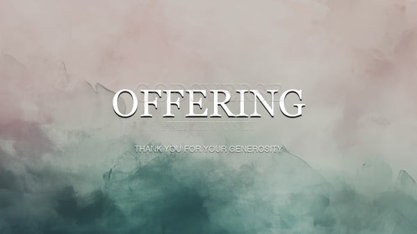 Offering worship background watercolor worship