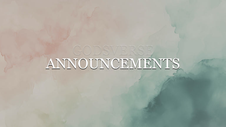 Announcements worship background watercolor worship
