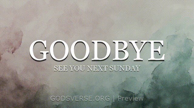 Goodbye motion background watercolor worship
