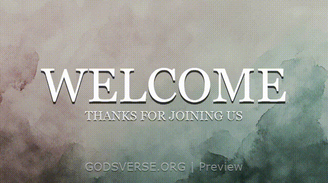 Welcome motion background watercolor worship