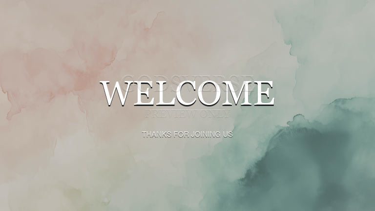Welcome worship background watercolor worship
