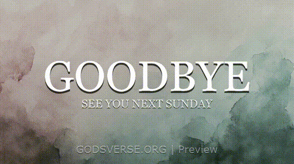 Goodbye motion background watercolor worship