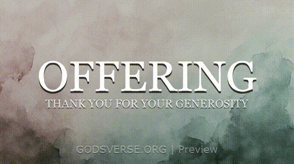 Offering motion background watercolor worship