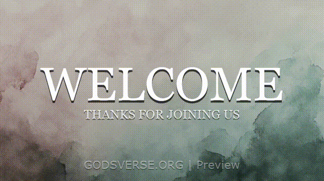 Welcome motion background watercolor worship