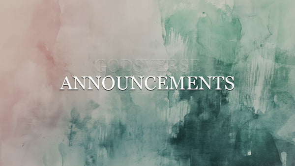 Announcements worship background watercolor worship
