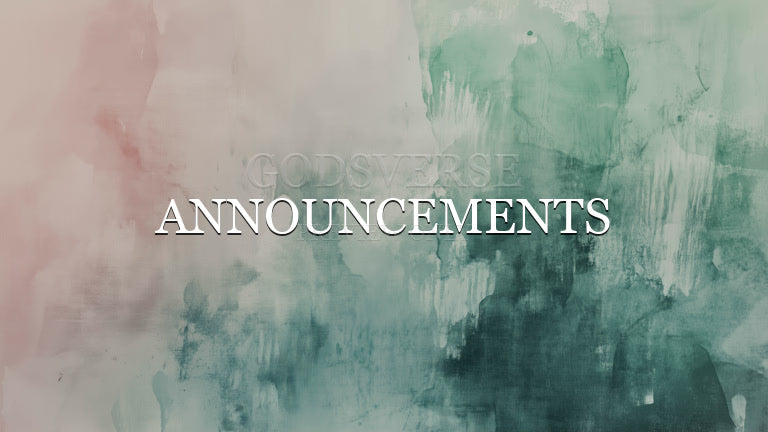 Announcements worship background watercolor worship