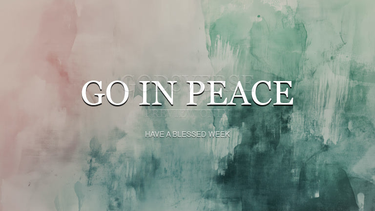 Go In Peace worship background watercolor worship