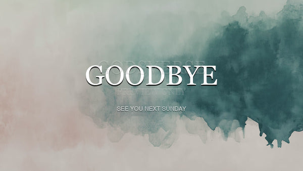 Goodbye worship background watercolor worship