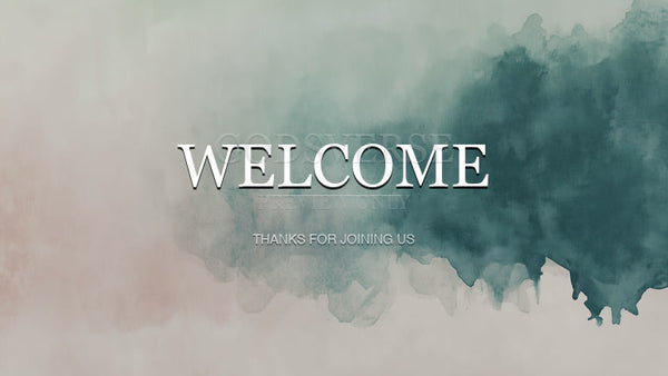 Welcome worship background watercolor worship