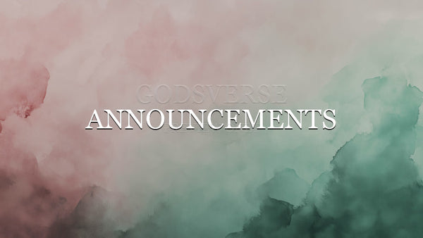 Announcements worship background watercolor worship