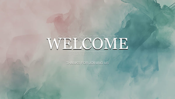 Welcome worship background watercolor worship