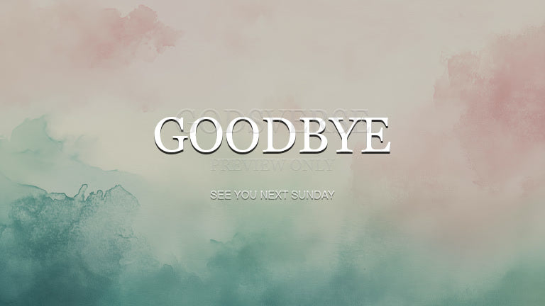 Goodbye worship background watercolor worship