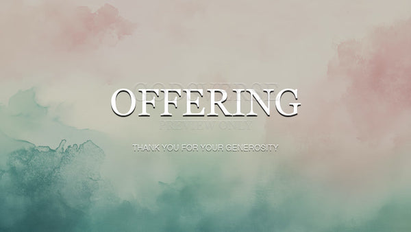 Offering worship background watercolor worship