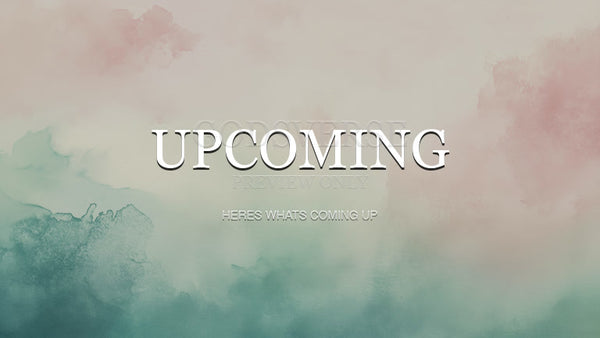 Upcoming worship background watercolor worship