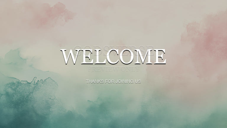 Welcome worship background watercolor worship