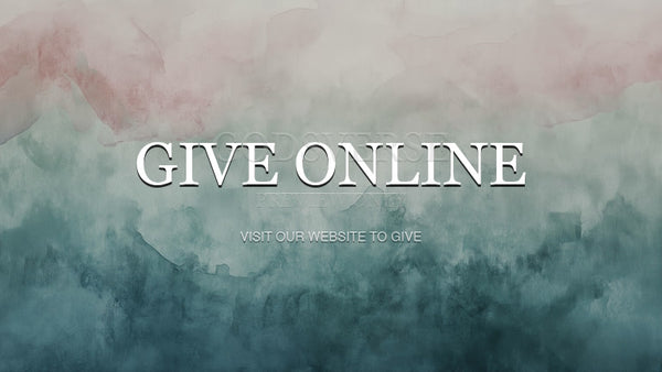 Give Online worship background watercolor worship