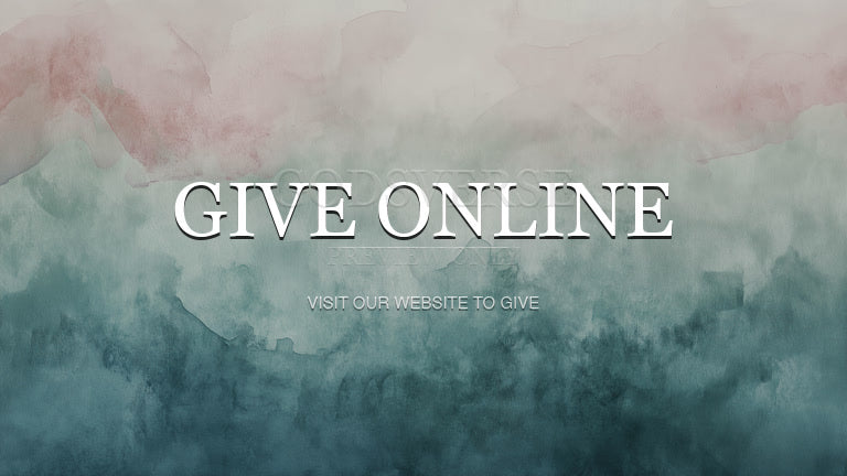 Give Online worship background watercolor worship