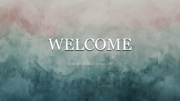 Welcome worship background watercolor worship