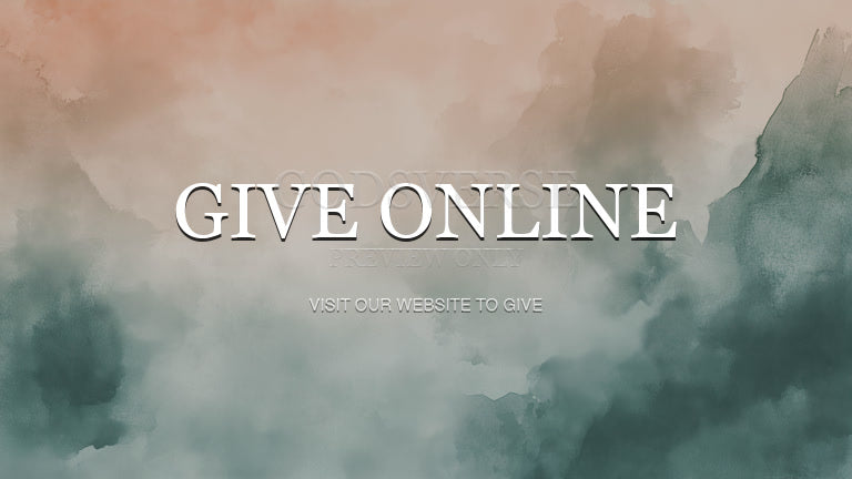 Give Online worship background watercolor worship