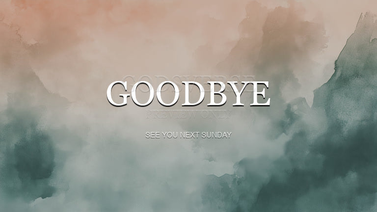 Goodbye worship background watercolor worship