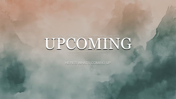 Upcoming worship background watercolor worship