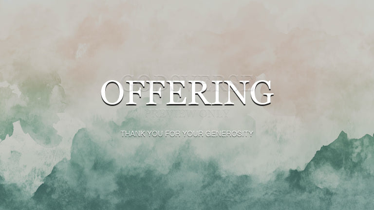Offering worship background watercolor worship