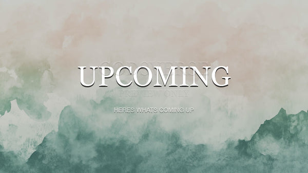 Upcoming worship background watercolor worship